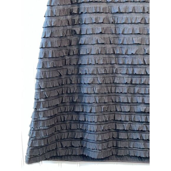 Erin London Sleeveless Top Women Large Black Stack Classic Tank Crew Neck Retro - Picture 4 of 10